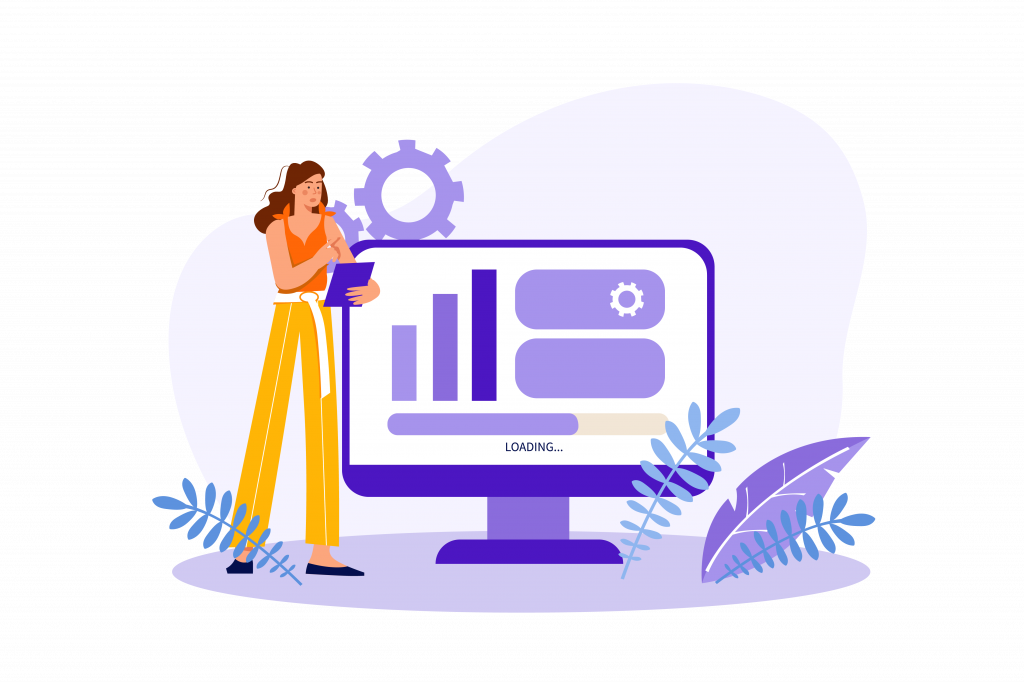 Illustrations eines Seo-Spezialisten