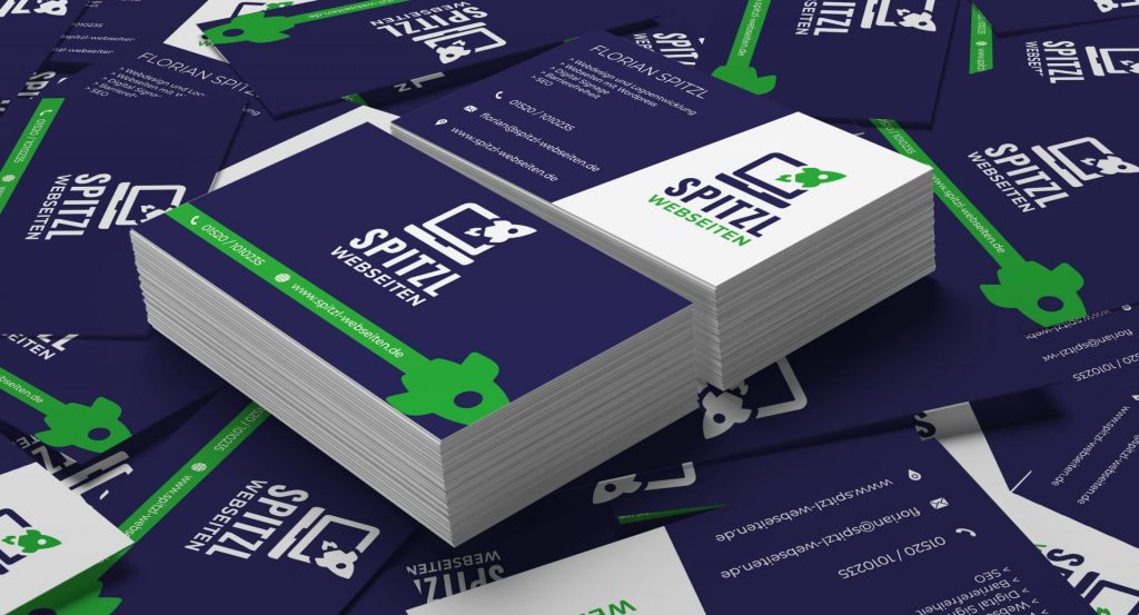 Mockup Visitenkarten mit meinem Logo