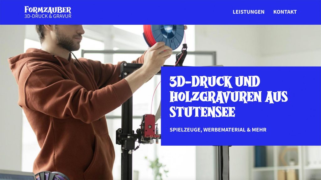 Preview Webseite Formzauber